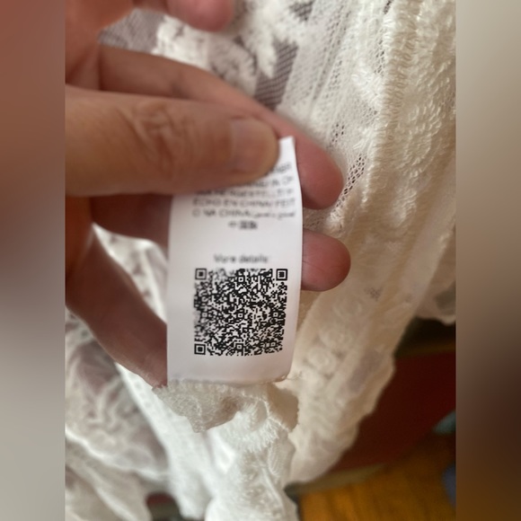 Shein Lace Cardigan Floral Sheer Beach Bikini Cover Ups Tie Kimono Size M NWOT - Picture 5 of 6